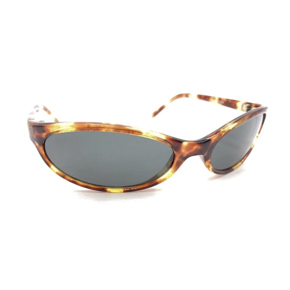 Optic Nerve Mosquito 0070 Brown Tortoise Oval Sunglasses Gray Lens Men Women - Picture 1 of 12